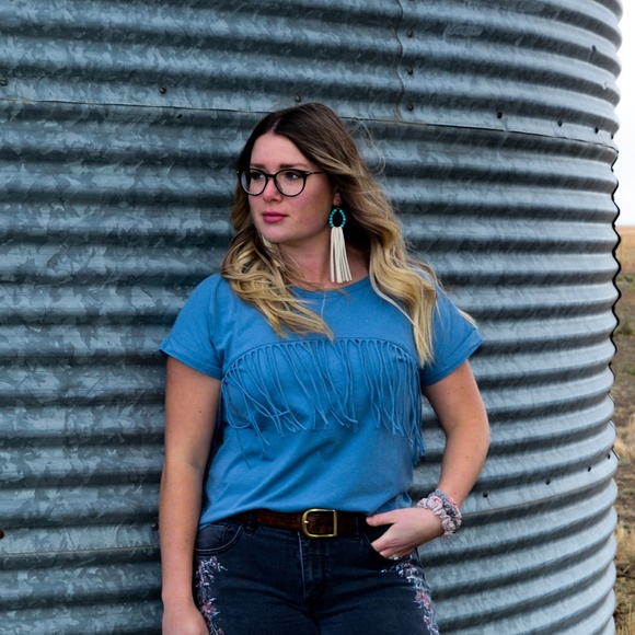 Rock-N-Roll Fringe T-Shirt - Picture 2 of 4